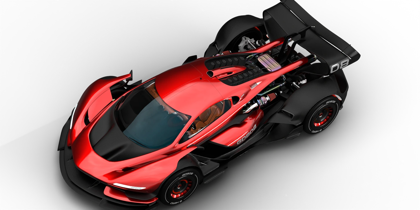 FormulaCOUPE overhead poster render